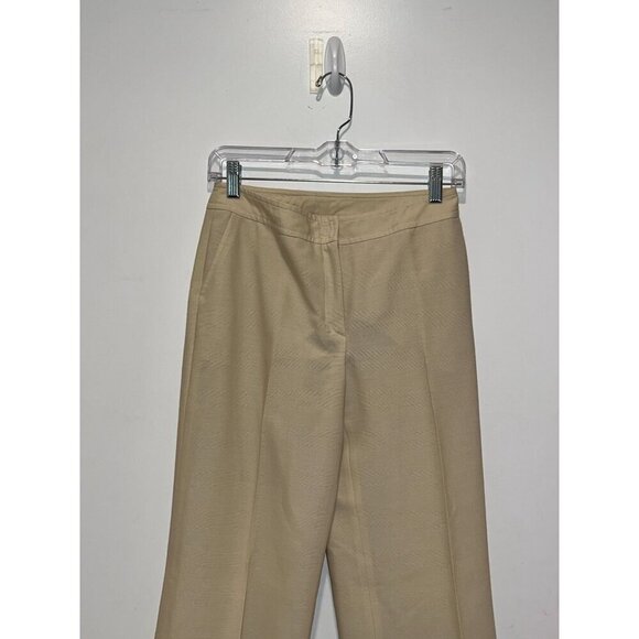 Akris Punto Womens Beige Wool-Blend High Waist Wide-Leg Dress Pants Size 4 - Picture 6 of 10